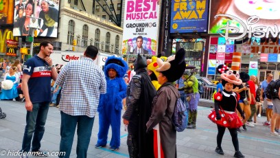Characters in Time Square