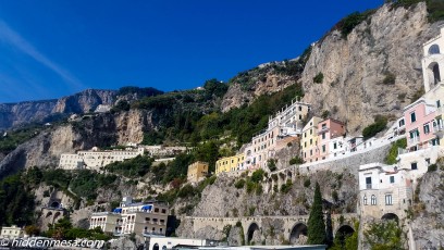 Amalfi Built on the Hillside.
