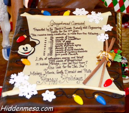 Gingerbread Carousel Ingrediants