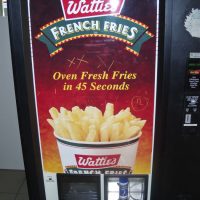 French Fries in a vending machine? Really?