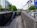 Pedestrian and bicycle Path in Downtown Helsinki