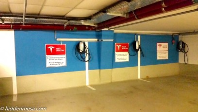 Charging Station in Garage.