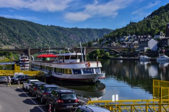 Boats on the Mosel River