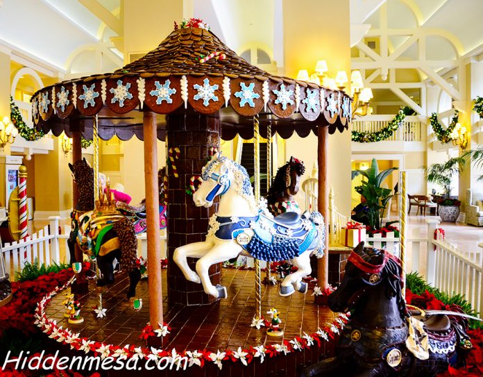 Gingerbread Carousel Gingerbread Carousel at Yacht and Beach Club.