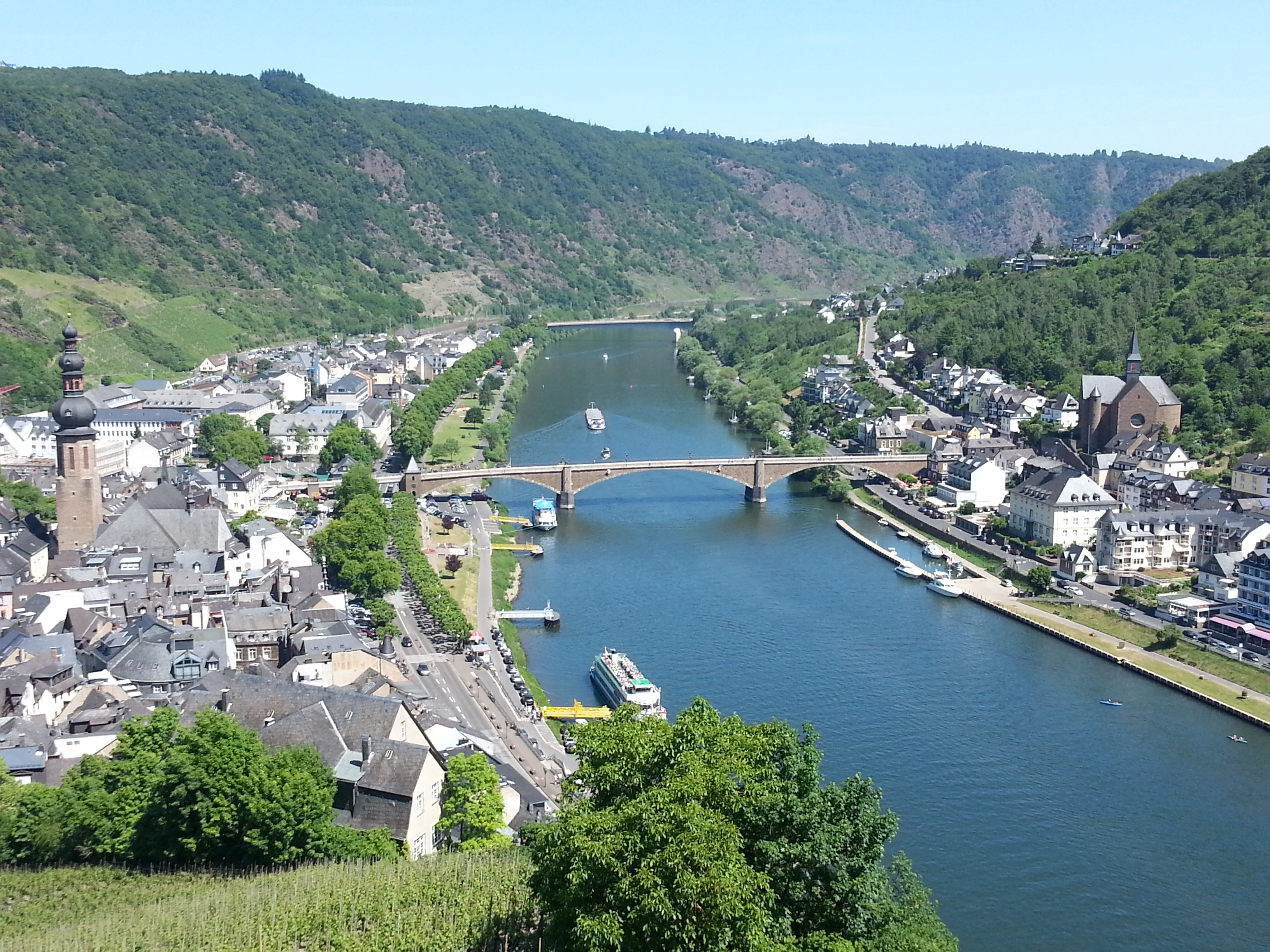 View of Cochem Germany from the Cochem Castle