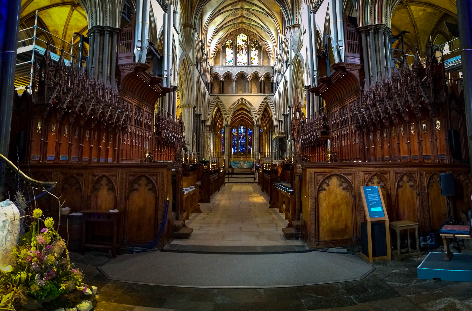 Salisbury Cathedral in Southwestern England